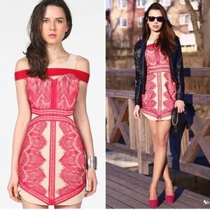 Three Floor Mischief Lace Dress Women's Size XXS UK 6 US 2 Holiday Dress Mini